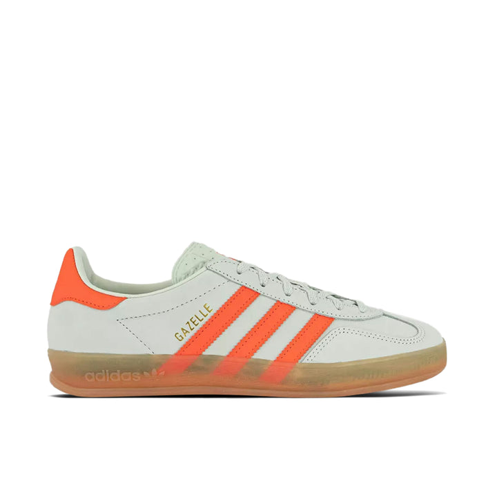 ADIDAS GAZELLE INDOOR LINEN GREEN SOLAR ORANGE