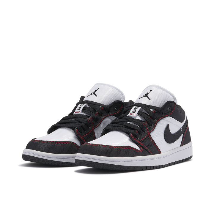AIR JORDAN 1 LOW SE UTILITY BLACK WHITE RED WOMENS