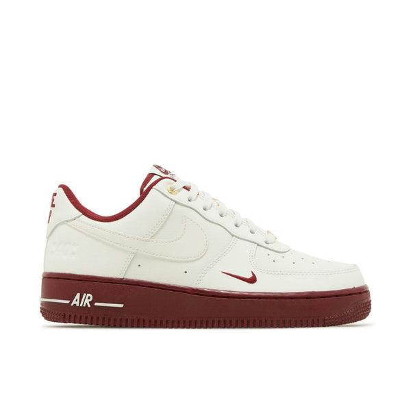 NIKE AIR FORCE 1 LOW 40TH ANNIVERSARY WHITE BURGUNDY