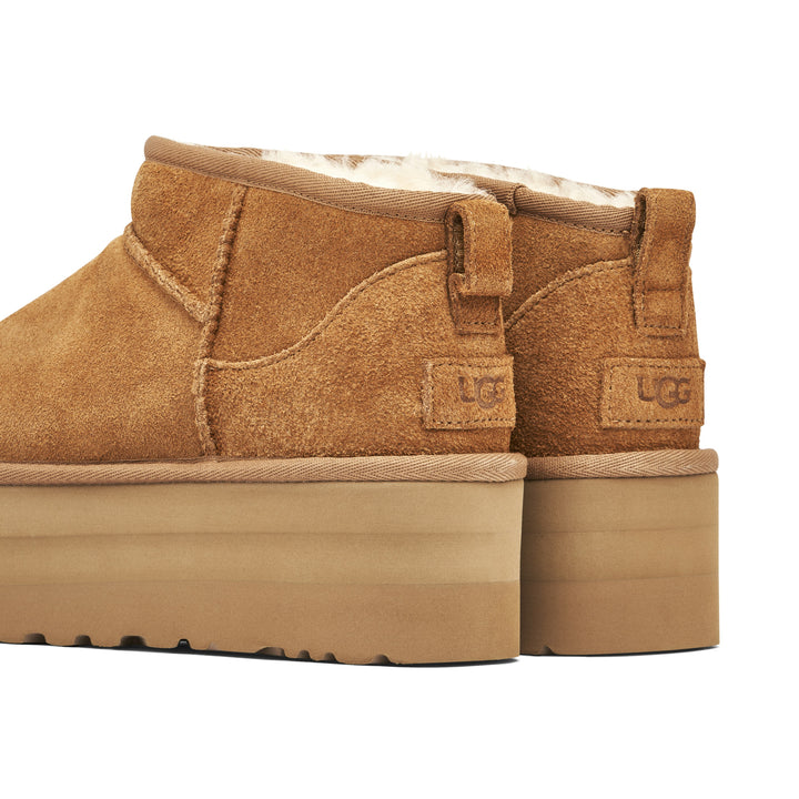 UGG CLASSIC ULTRA MINI PLATFORM CHESTNUT WOMENS