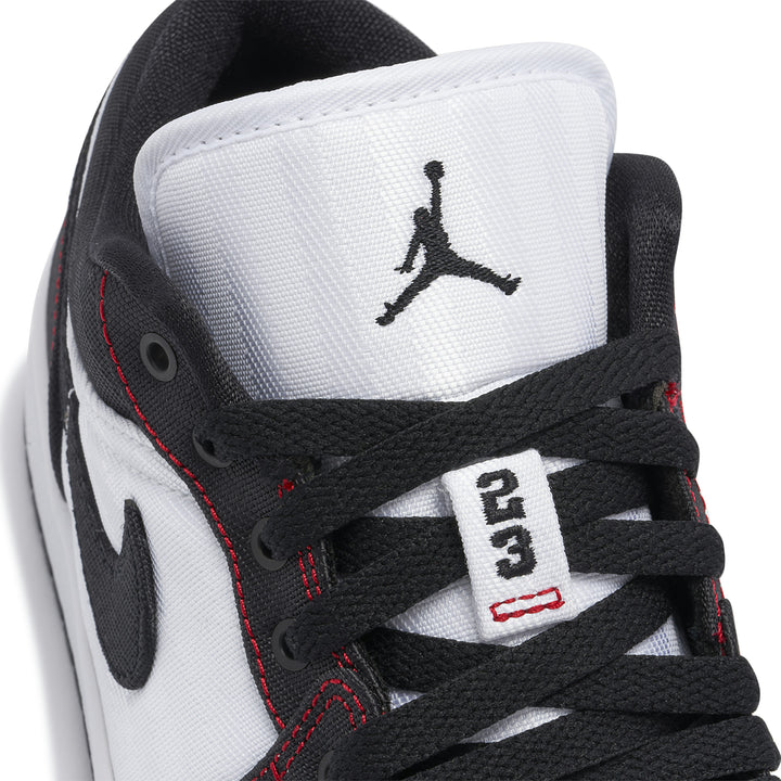 AIR JORDAN 1 LOW SE UTILITY BLACK WHITE RED WOMENS