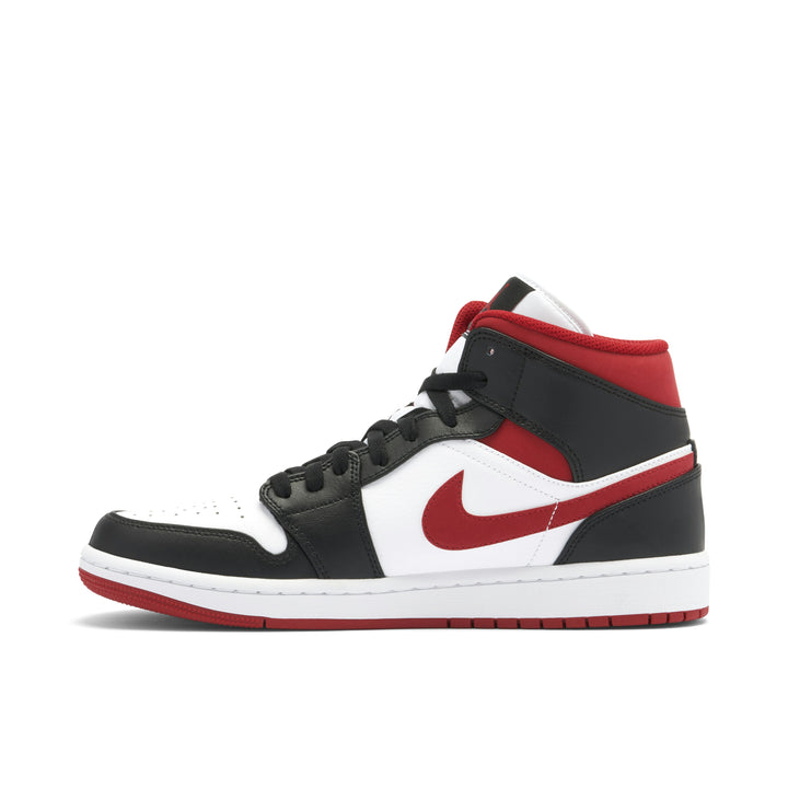 AIR JORDAN 1 MID BLACK GYM RED