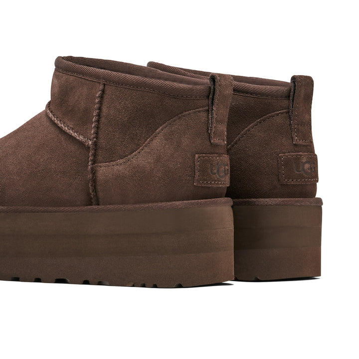 UGG CLASSIC ULTRA MINI PLATFORM BURNT CEDAR WOMENS