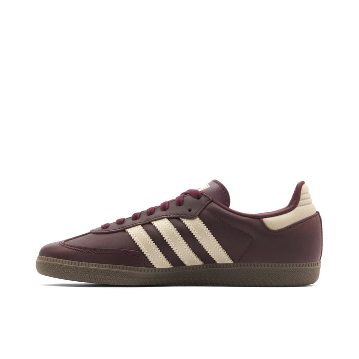 ADIDAS SAMBA OG MAROON CRYSTAL SAND WOMENS