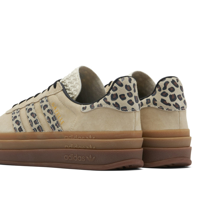 Adidas Gazelle Bold Cream Black Leopard Womens