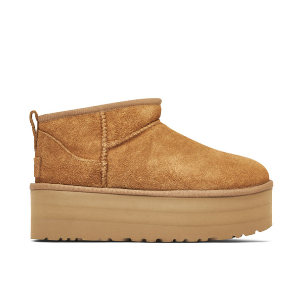 UGG CLASSIC ULTRA MINI PLATFORM CHESTNUT WOMENS
