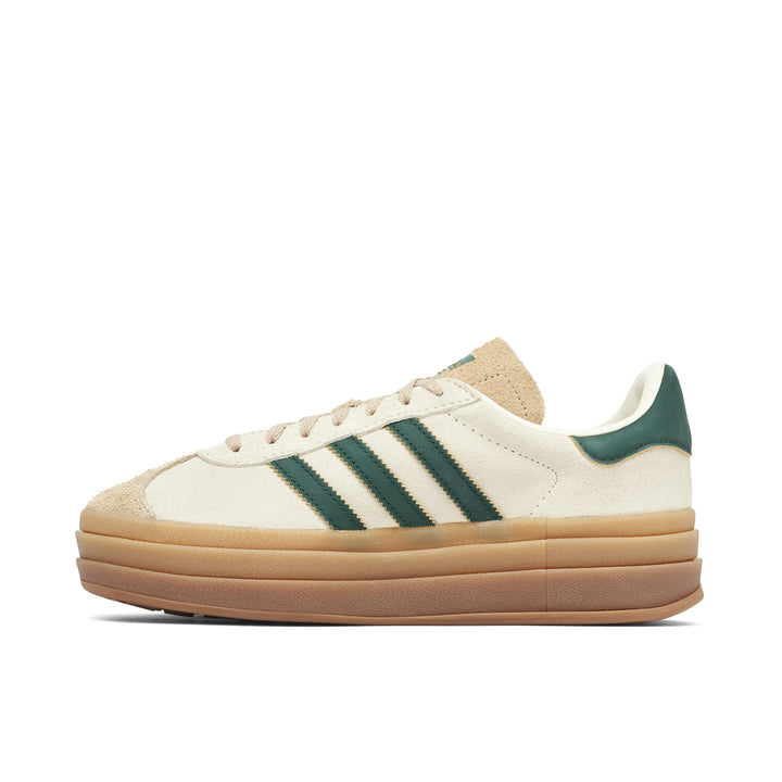 Adidas Gazelle Bold Beige Collegiate Green Womens