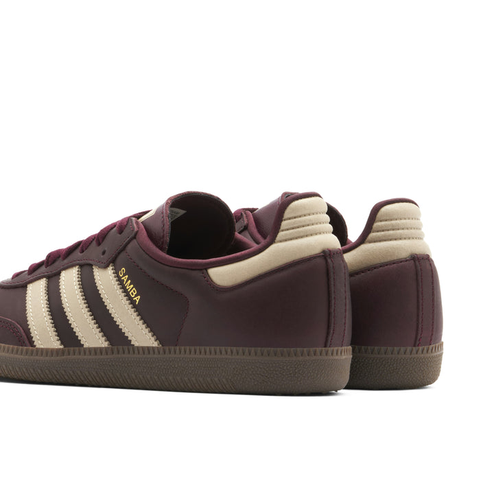 ADIDAS SAMBA OG MAROON CRYSTAL SAND WOMENS