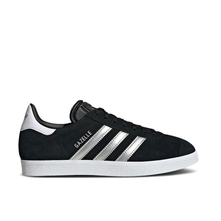 ADIDAS GAZELLE BLACK SILVER METALLIC WOMENS