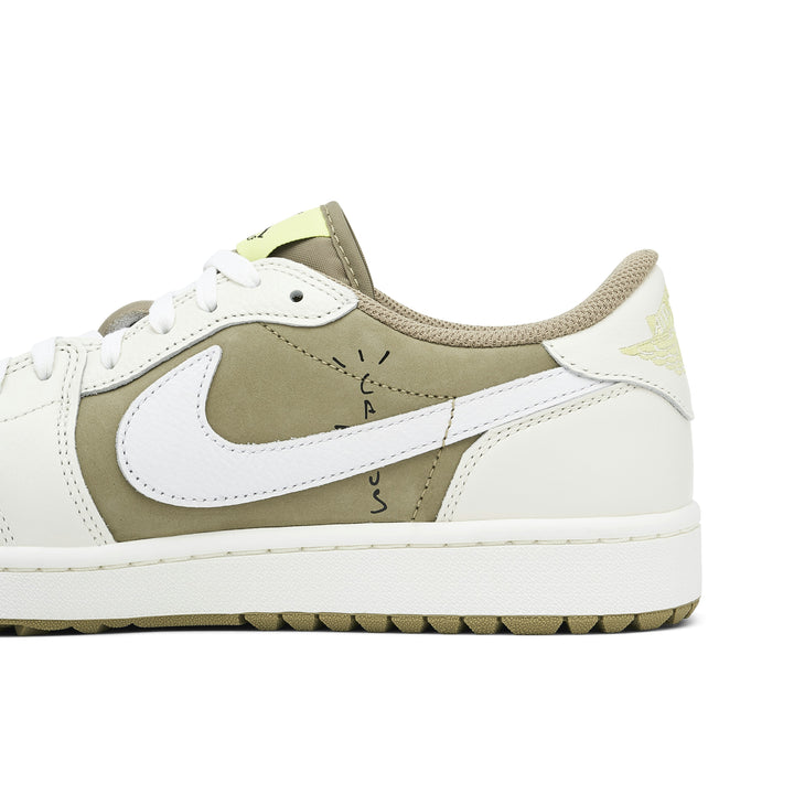 AIR JORDAN 1 LOW GOLF X TRAVIS SCOTT OLIVE BLACK