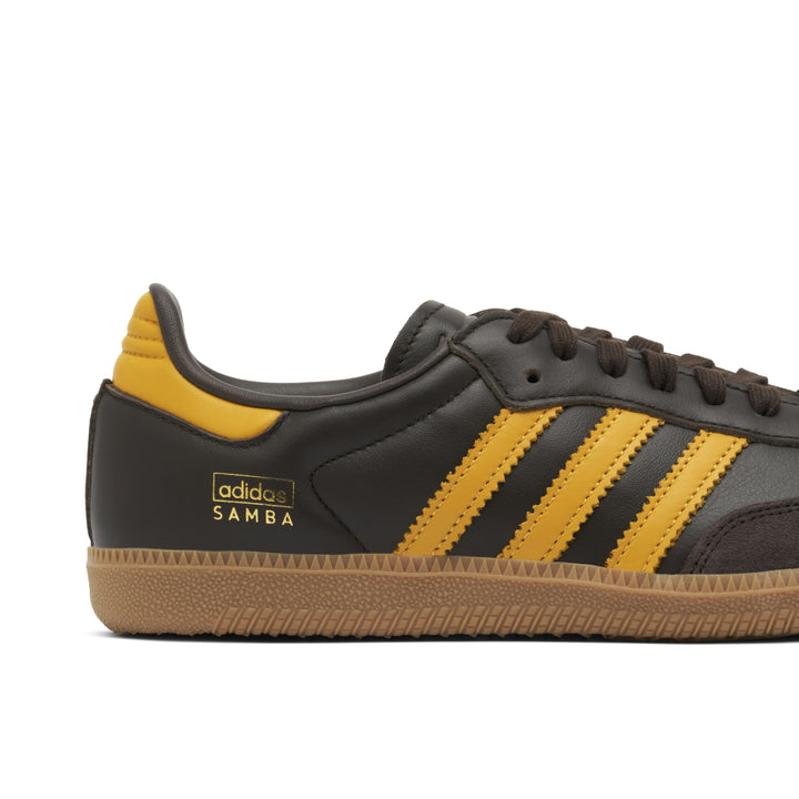 ADIDAS SAMBA OG DARK BROWN PRELOVED YELLOW