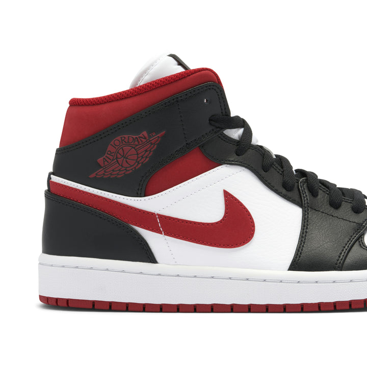 AIR JORDAN 1 MID BLACK GYM RED