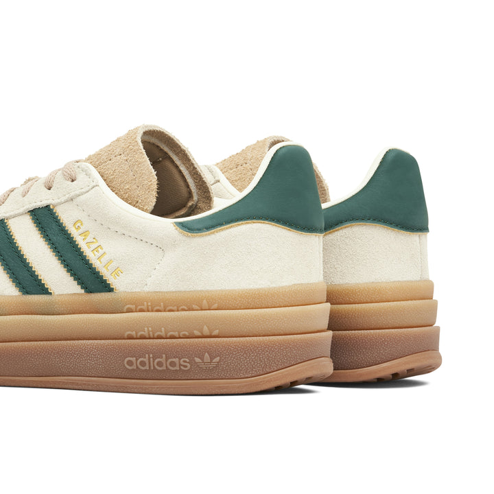 Adidas Gazelle Bold Beige Collegiate Green Womens