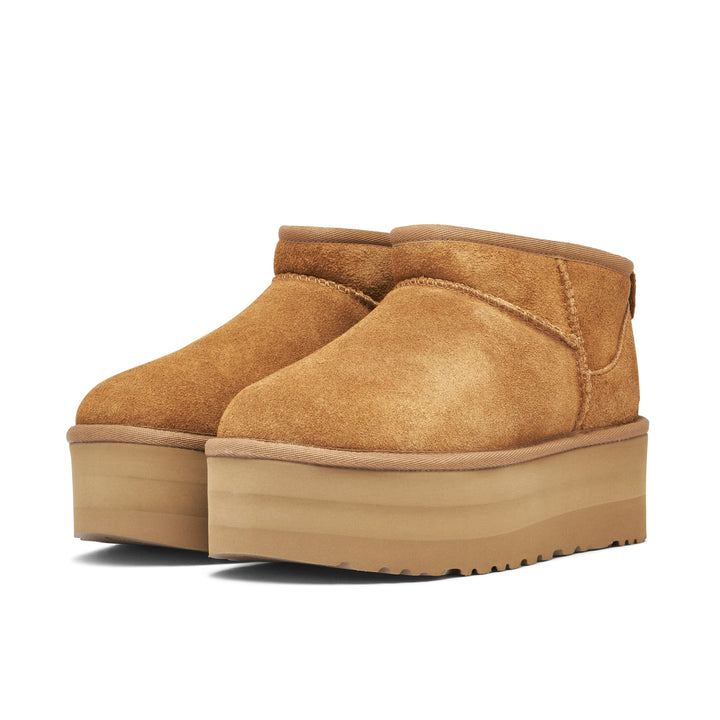 UGG CLASSIC ULTRA MINI PLATFORM CHESTNUT WOMENS