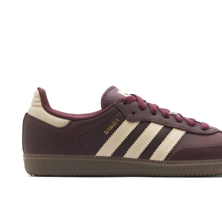 ADIDAS SAMBA OG MAROON CRYSTAL SAND WOMENS