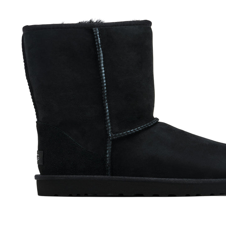 UGG CLASSIC SHORT II BOOT BLACK WOMENS