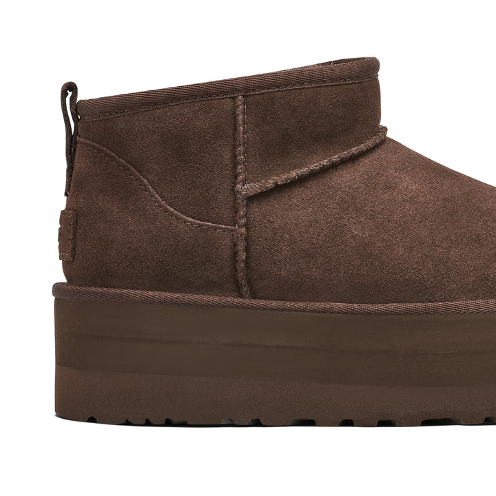 UGG CLASSIC ULTRA MINI PLATFORM BURNT CEDAR WOMENS