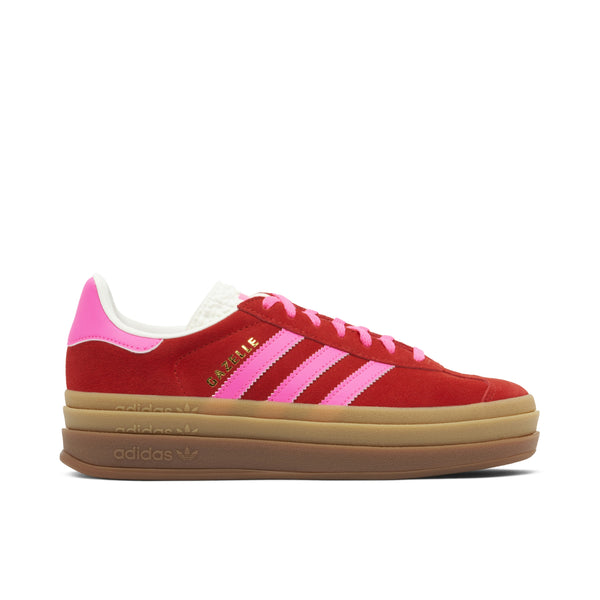 ADIDAS GAZELLE BOLD COLLEGIATE RED LUCID PINK WOMENS
