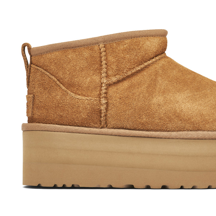 UGG CLASSIC ULTRA MINI PLATFORM CHESTNUT WOMENS