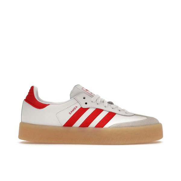 ADIDAS SAMBAE WHITE BETTER SCARLET GUM WOMENS