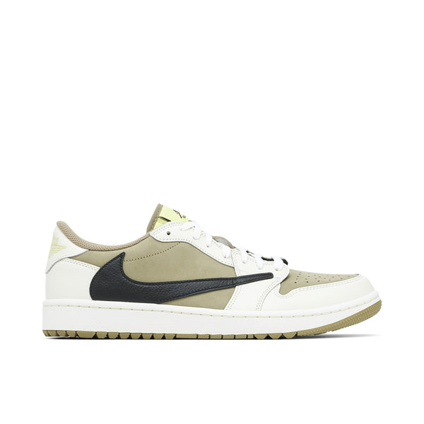 AIR JORDAN 1 LOW GOLF X TRAVIS SCOTT OLIVE BLACK