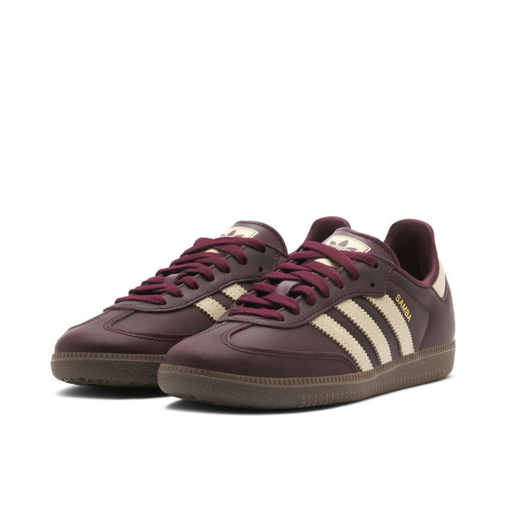 ADIDAS SAMBA OG MAROON CRYSTAL SAND WOMENS