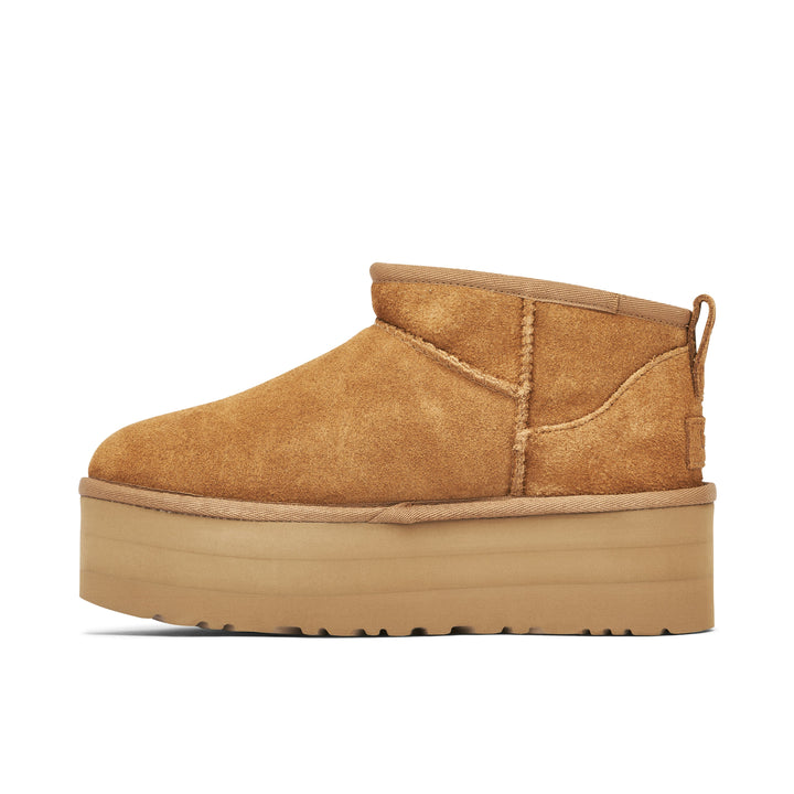 UGG CLASSIC ULTRA MINI PLATFORM CHESTNUT WOMENS