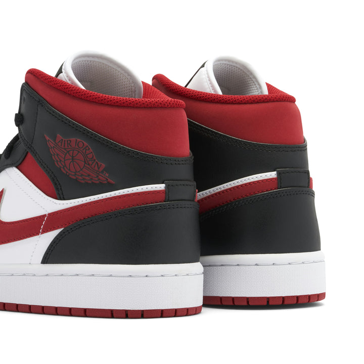 AIR JORDAN 1 MID BLACK GYM RED