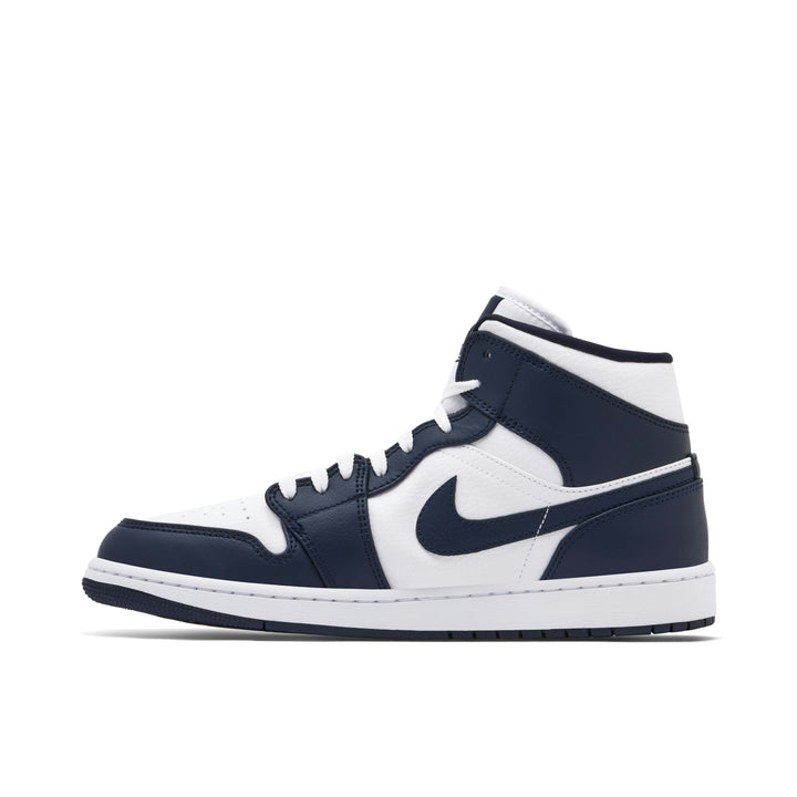 AIR JORDAN 1 MID WHITE METALLIC GOLD OBSIDIAN