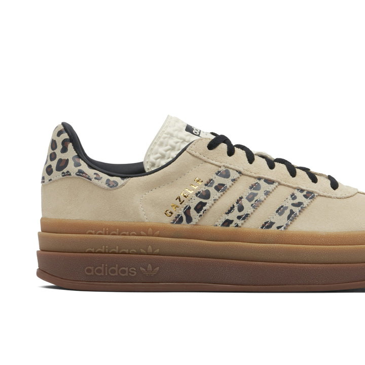Adidas Gazelle Bold Cream Black Leopard Womens