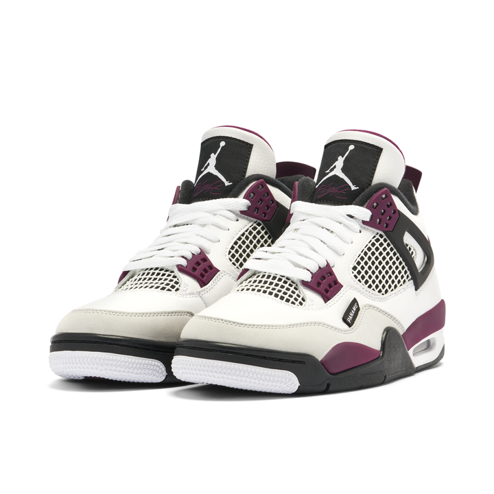 AIR JORDAN 4 X PSG WHITE NEUTRAL GREY BORDEAUX